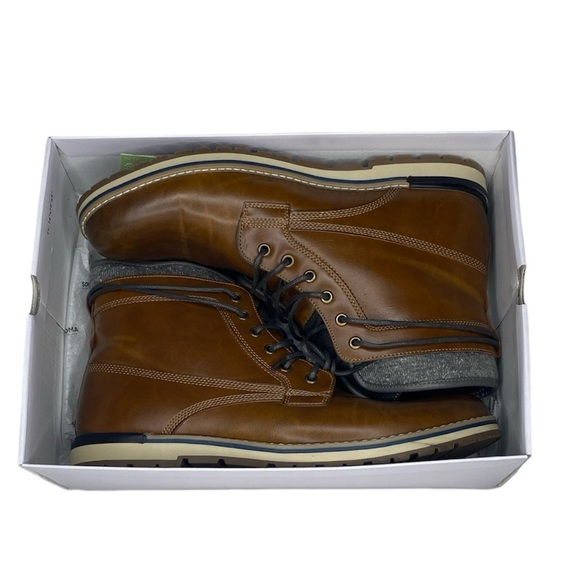 Sonoma Findlay Leather Fleece Ankle Boots (Size:13, Color:Tan/Grey/Black/Brown) - Picture 5 of 6